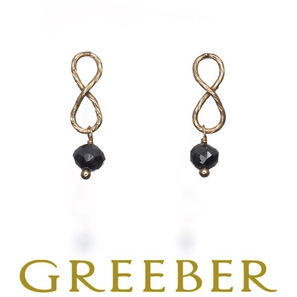 アガット ピアス ブラックダイヤ ダイヤモンド K10YG #183854 - メルカリ