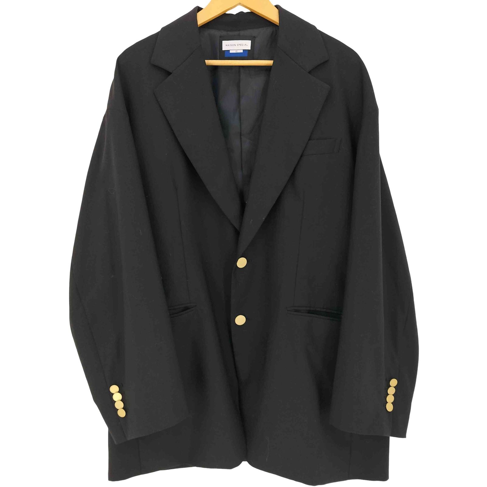 メゾンスペシャル MAISON SPECIAL 22aw CORDURA WOOL 金ボタン 2B 
