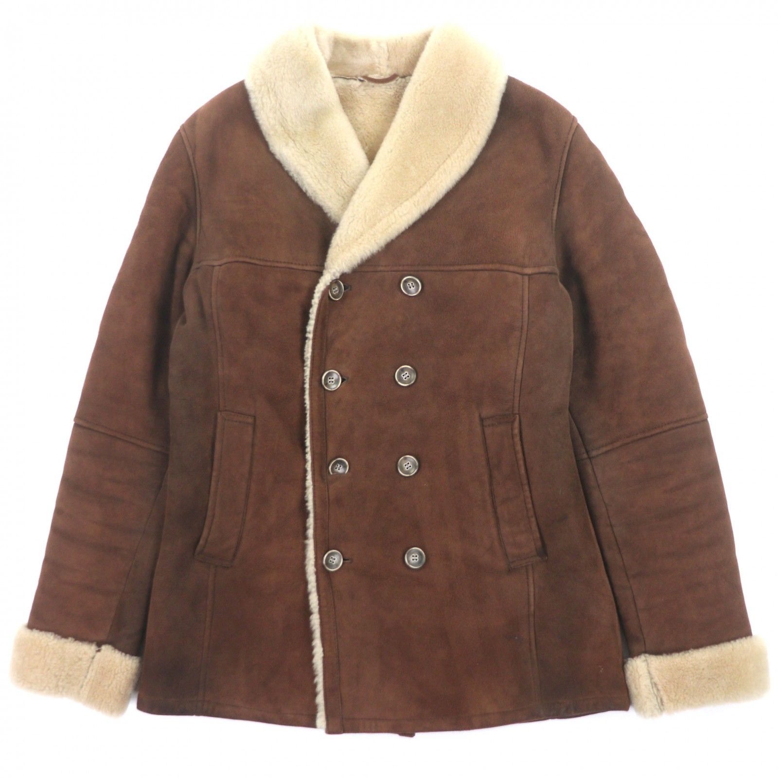 良品▽EMMETI エンメティ ダブルブレスト ラムレザージャケット 良品▽EMMETI エンメティ ダブルブレスト ラムレザージャケット