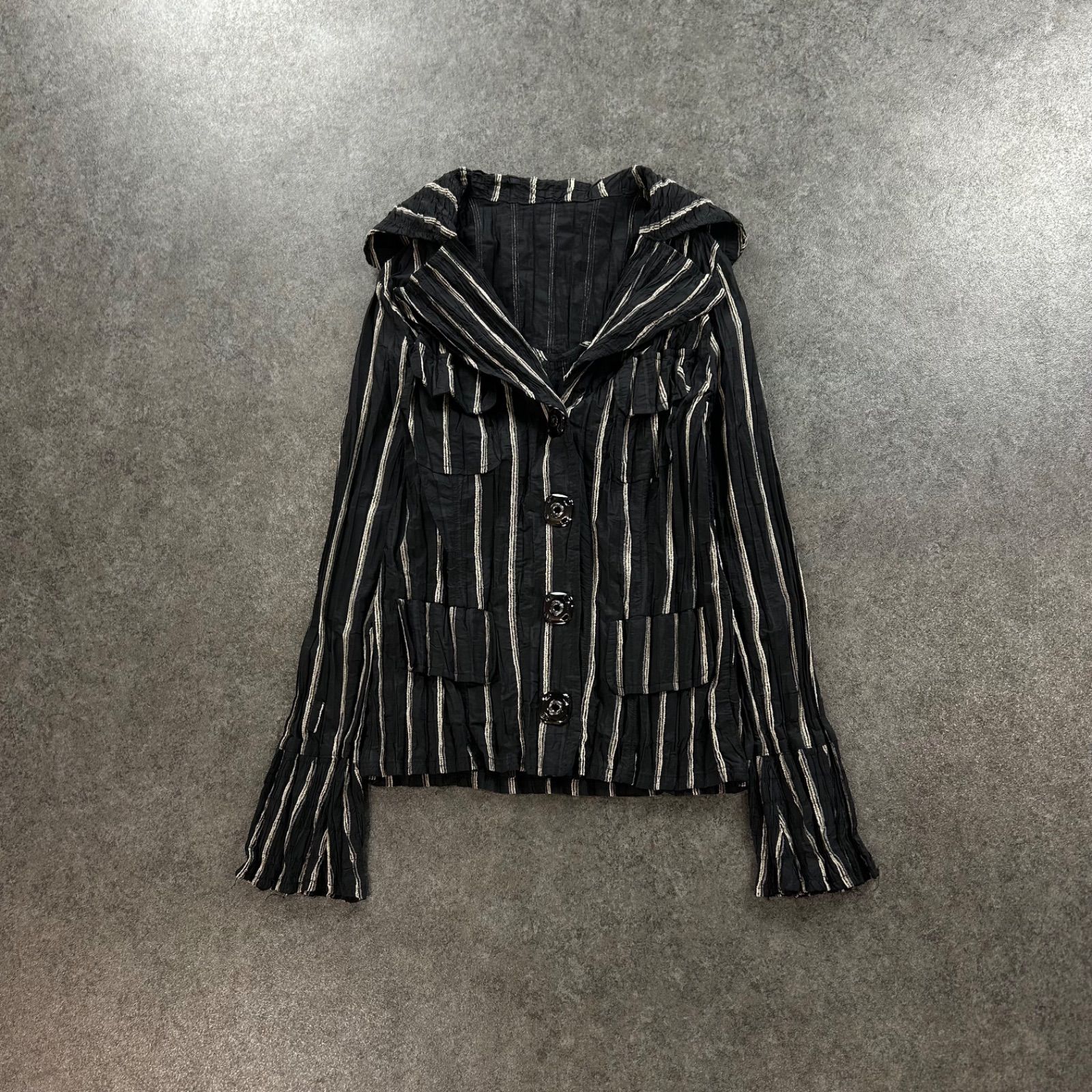 NOKO OHNO ノコオーノ 長袖 デザイン プリーツ カーディガン セーラー