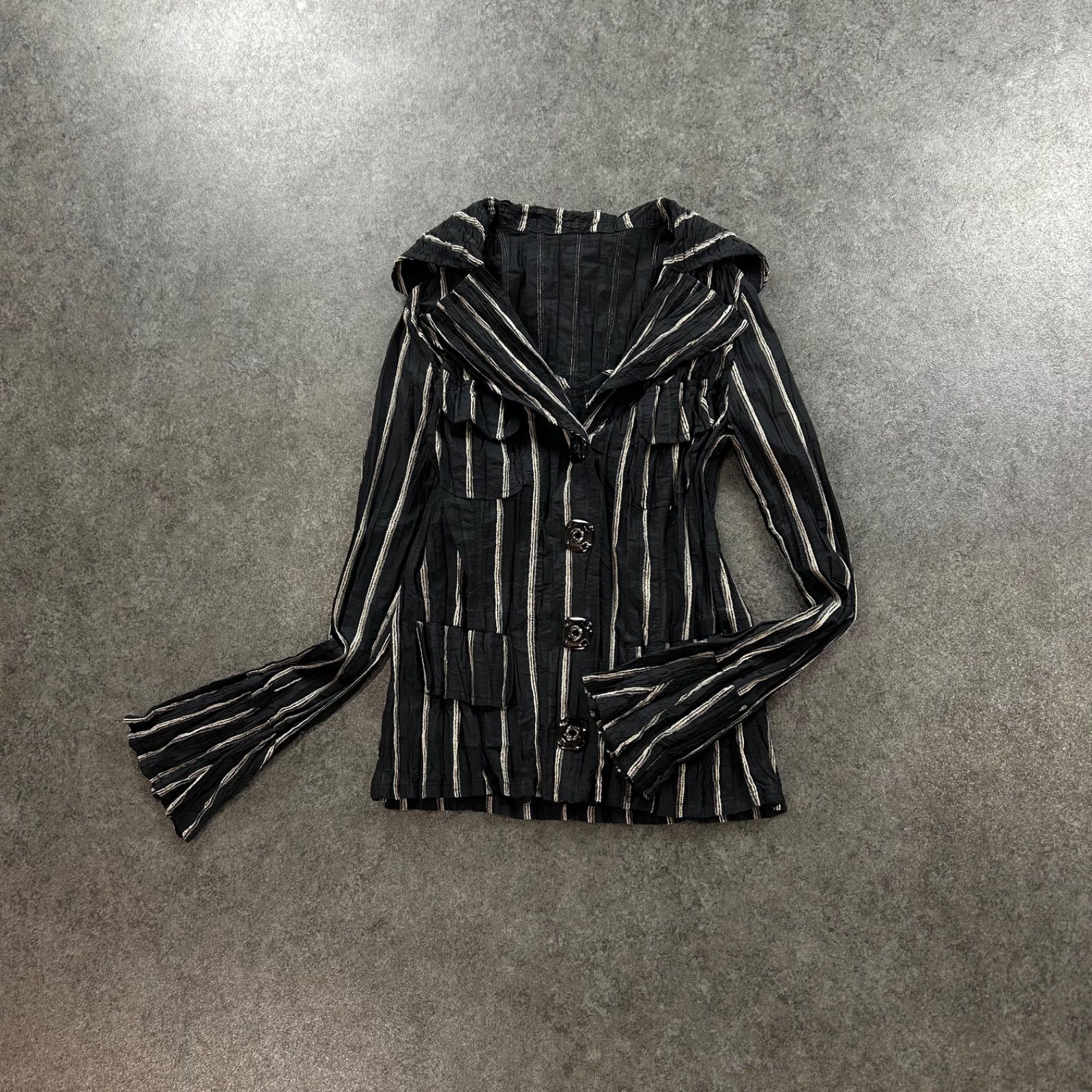 NOKO OHNO ノコオーノ 長袖 デザイン プリーツ カーディガン セーラー