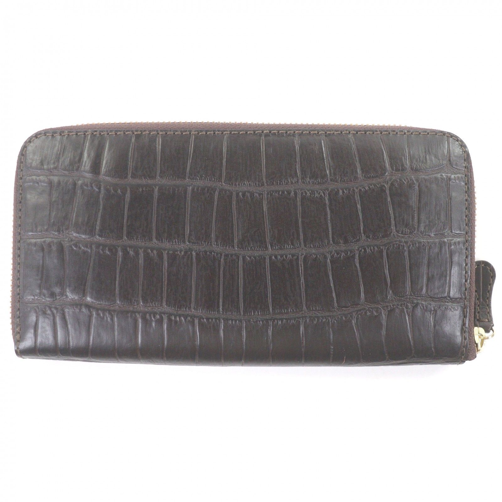 未使用品□Felisi フェリージ 798/3 レザー クロコダイル型押し