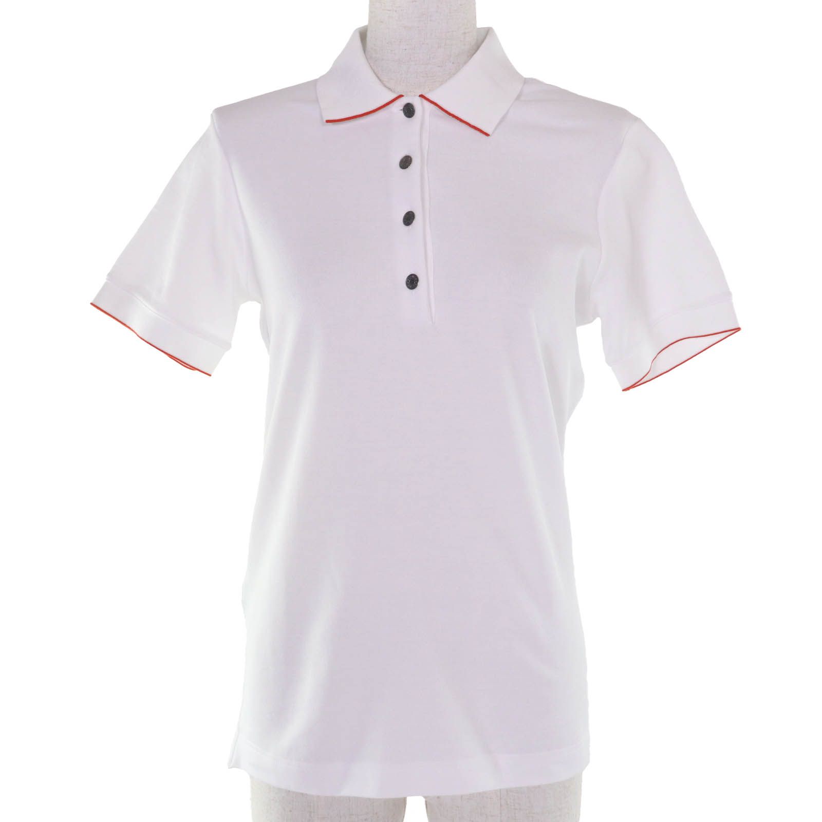 未使用品◇HERMES エルメス セリエボタン付き ショートスリーブ