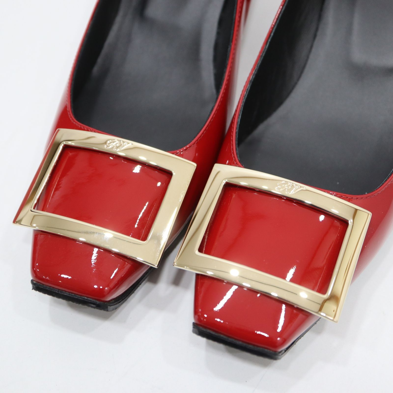 Roger Vivier ロジェヴィヴィエ パンプス スクエアトゥ ヒール 38