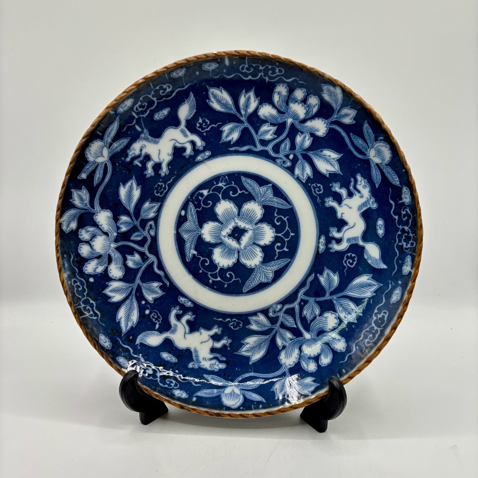 イゲ皿 印判 麒麟唐草文 27.5cm 大皿 明治（41） - メルカリ