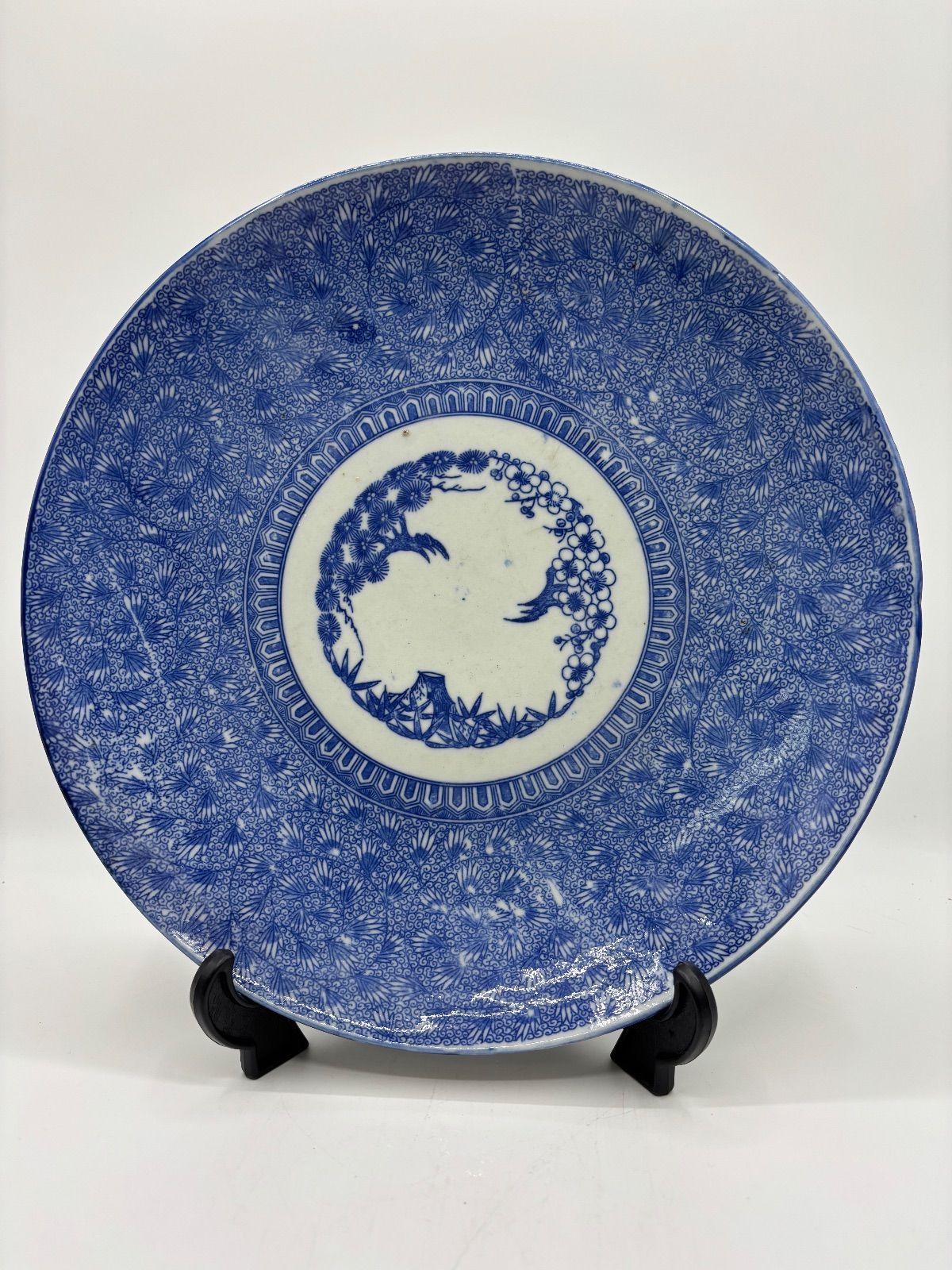 明治期 印判 大皿 29.5cm 【松竹梅文様】(42) - メルカリ