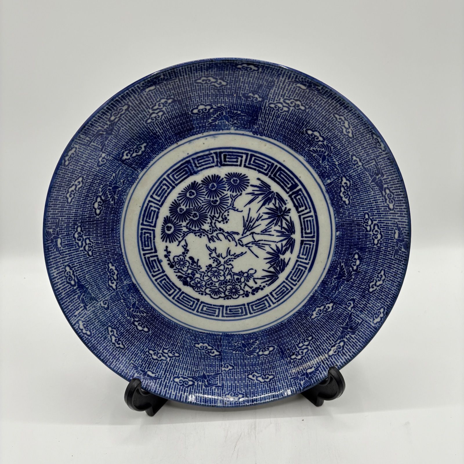 印判 25.5cm 銅版転写 青絵 (45) - メルカリ