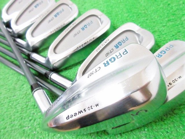 ゴルフ PRGR CT-507 アイアン7本セット sweep M-30 レディース
