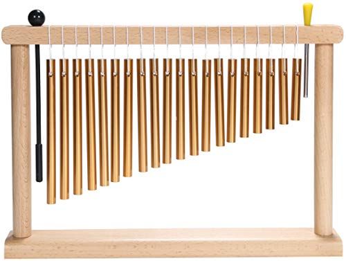 MUSiCL ツリーチャイム 卓上 20音 マレット2本＆クリーニングクロス＆収納袋付き 3510 f 53 a