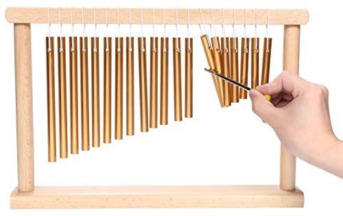 MUSiCL ツリーチャイム 卓上 20音 マレット2本＆クリーニングクロス＆収納袋付き 3510 f 53 a