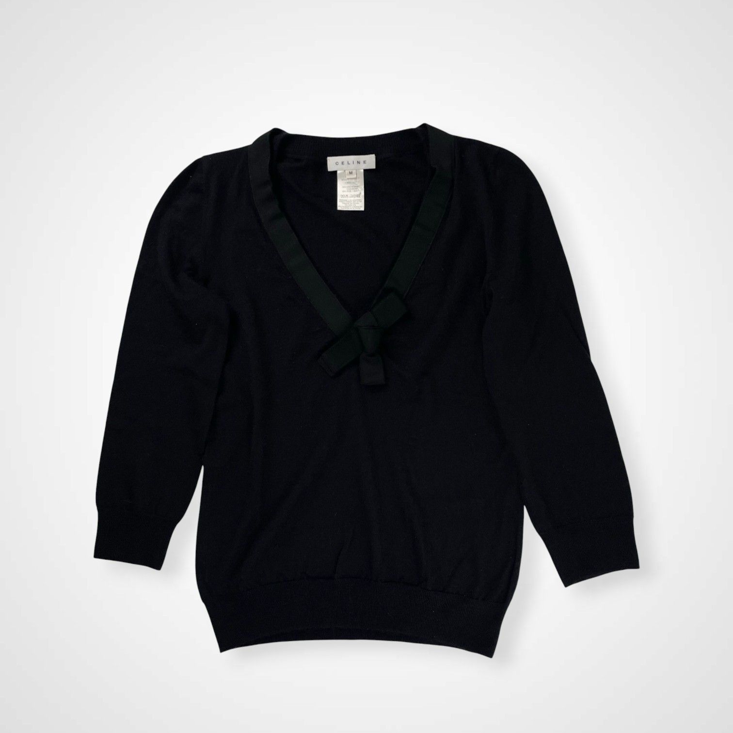 CELINE セリーヌ / シルクカシミヤニット ブラック SIZE:M - メルカリ