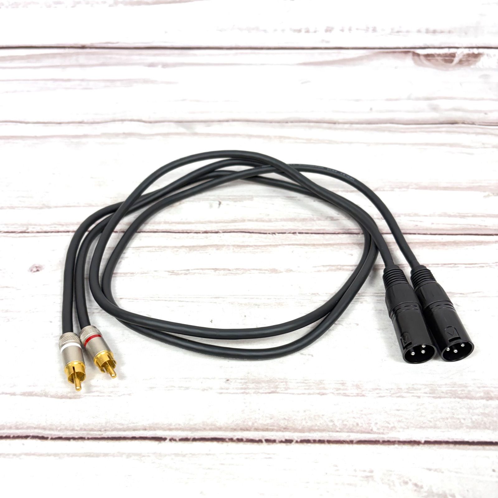 MOGAMI 2534 BLACK RCA XLR ケーブル 1m 2本セット - メルカリ