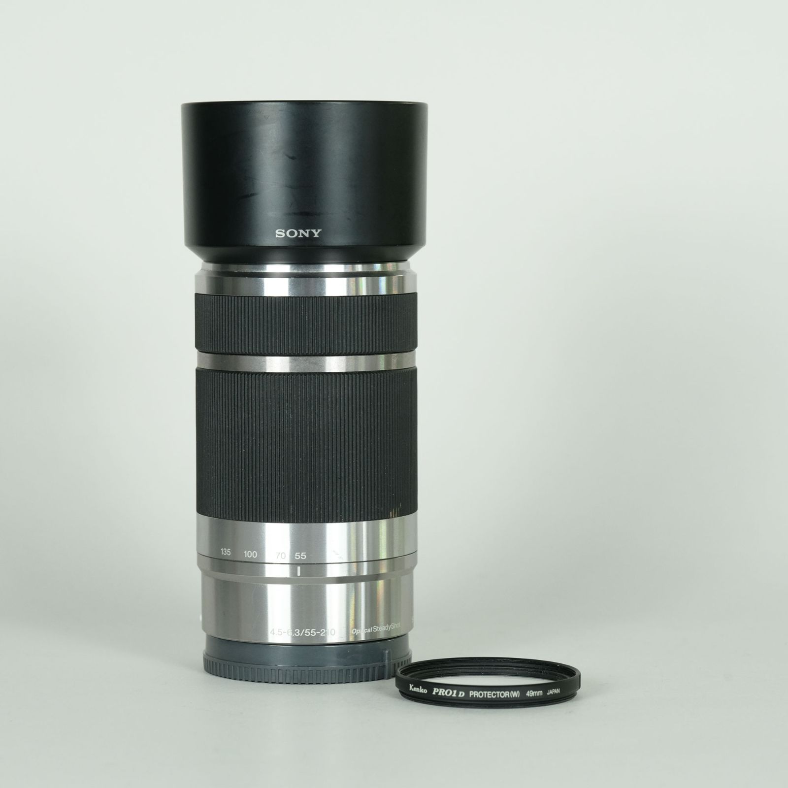 並品] SONY E 55-210mm F4.5-6.3 OSS SEL55210 [シルバー] | SONY E