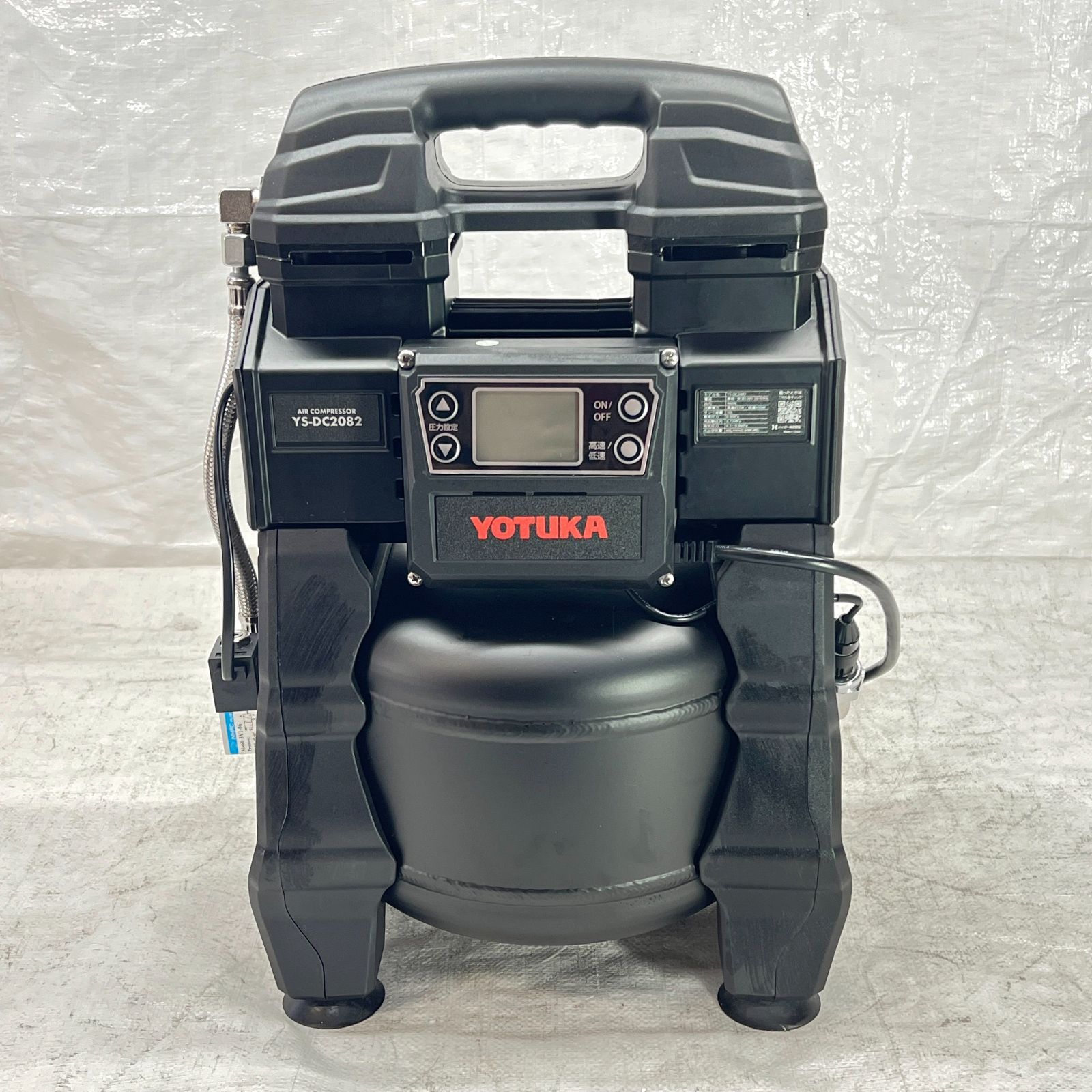 ♥ 展示品 エアーコンプレッサー 100 V 10 L YOTUKA アルミタンク オイル レス 最大圧力0.9 MPa 静音 小型 軽量 YS-DC 2082 1397