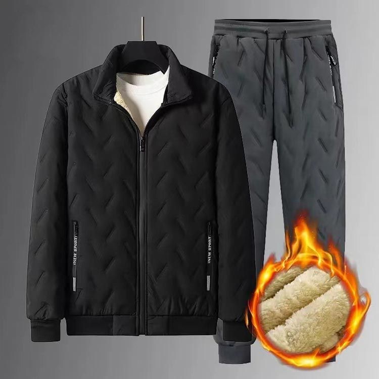 メンズ セットアップ アウター+ズボン 2点セット 裏起毛 厚手JSCS059 セットアップ メンズ 中綿入り 裏起毛 上下セット 防水 防風 暖かい