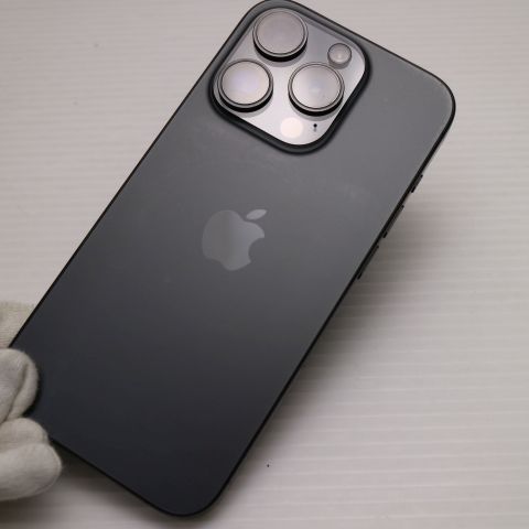 iPhone ブラック スクラッチあり 本体 超美品 SIMフリー iPhone15 Pro 512GB ブラックチタニウム スマホ