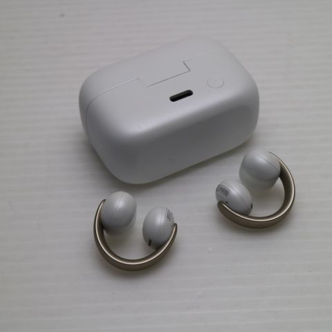 超美品 Anker Soundcore AeroClip ホワイト & ゴールド オープンイヤー