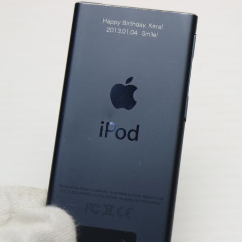 【美品】iPod nano 第7世代 16GB ブラック 良品中古 iPod nano 第7世代 16GB スペースグレイ 即日発送 Apple 本体
