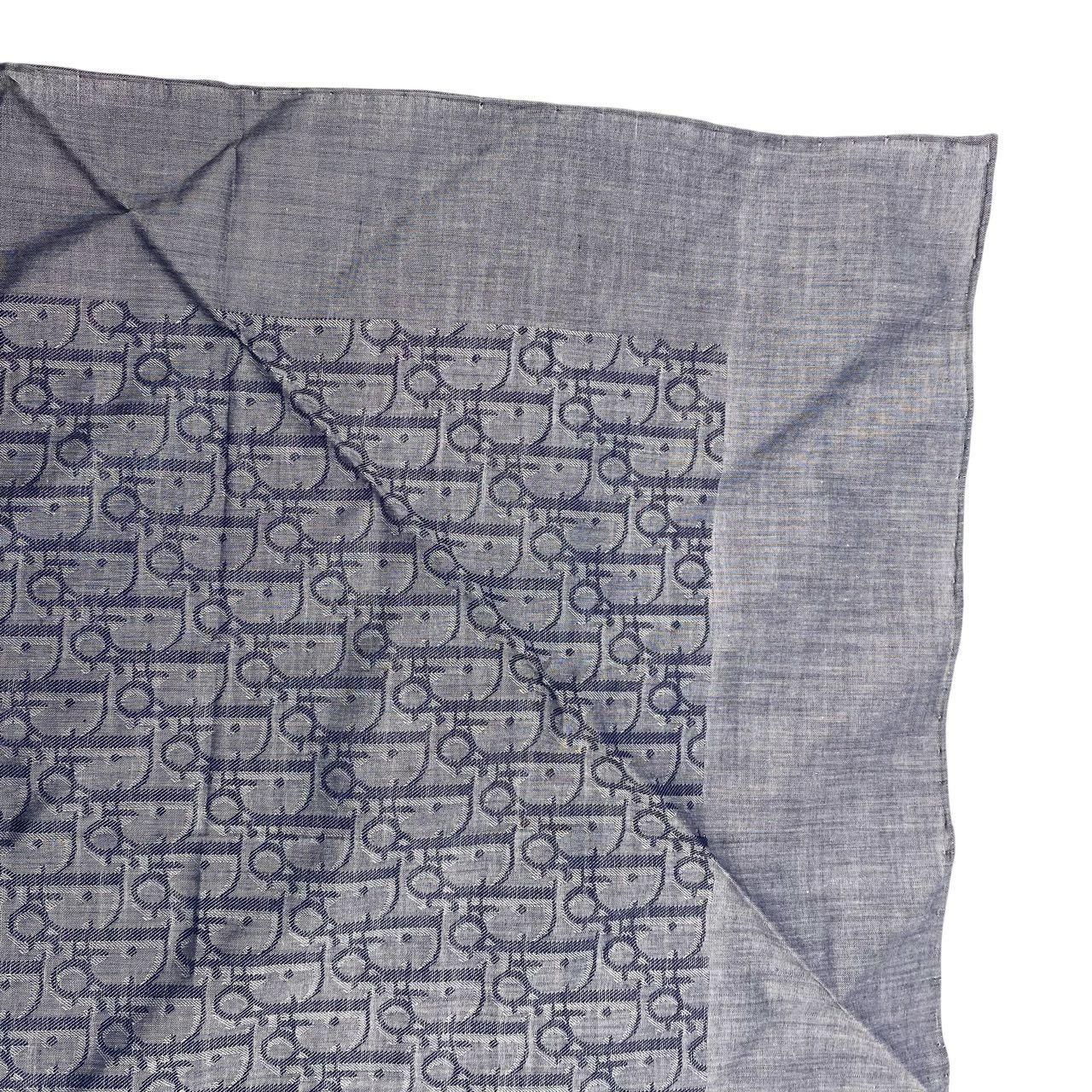 未使用品 Christian Dior ディオール ハンカチ コットン トロッター柄