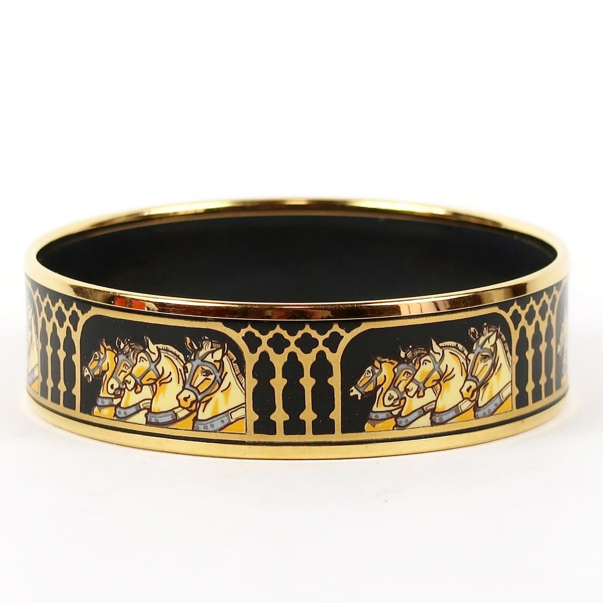 美品】HERMES エルメス 七宝焼き エマイユGM バングル ブレスレット