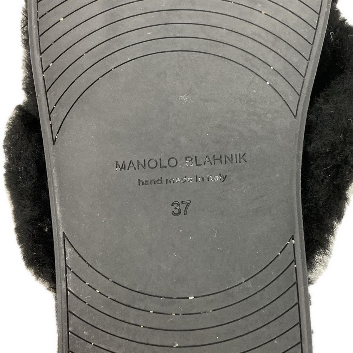 MANOLO BLAHNIK(マノロブラニク) サンダル 37 レディース美品 - 黒
