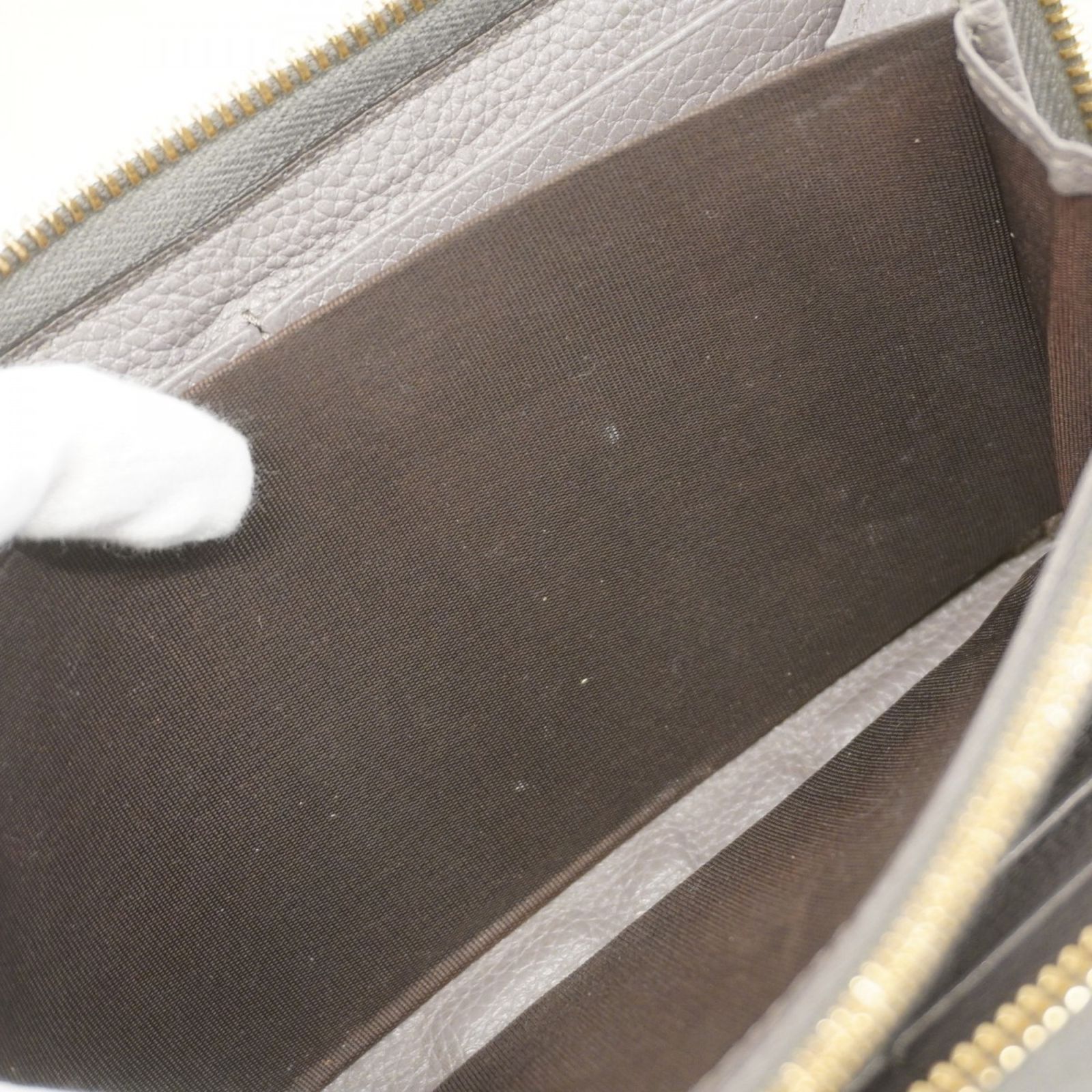 グッチ(Gucci) グッチ 長財布 ズゥミ 570661 レザー グレー ゴールド