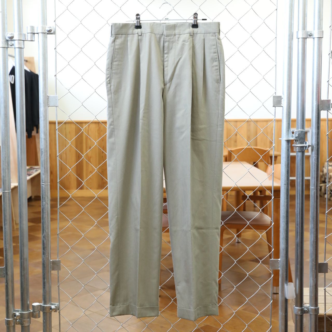 低価，HOT Perry Ellis Portfolio 00's Polyester 2tuck Slacks33×30