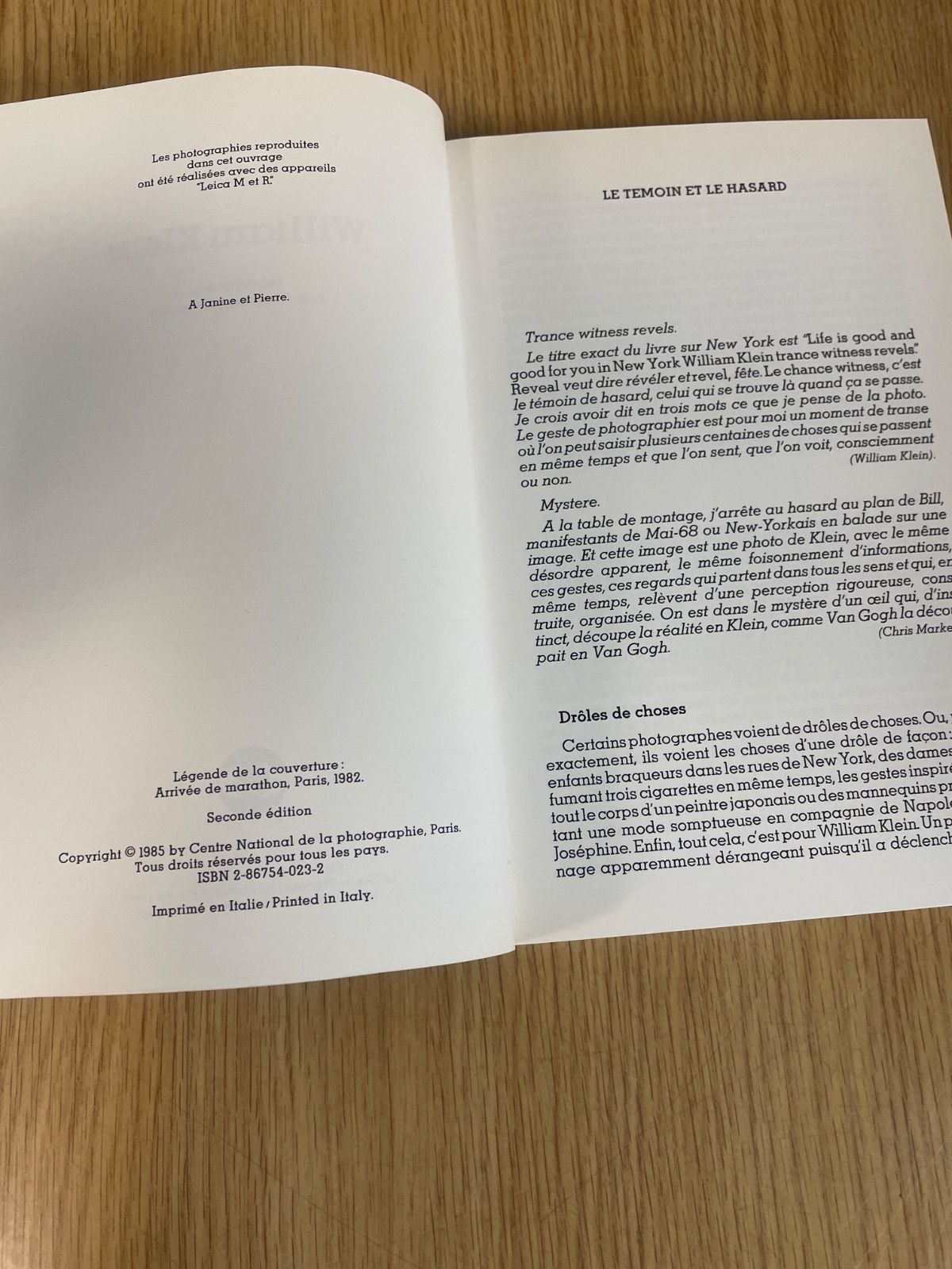 洋書 ウィリアム・クライン 写真集 William Klein / Centre National