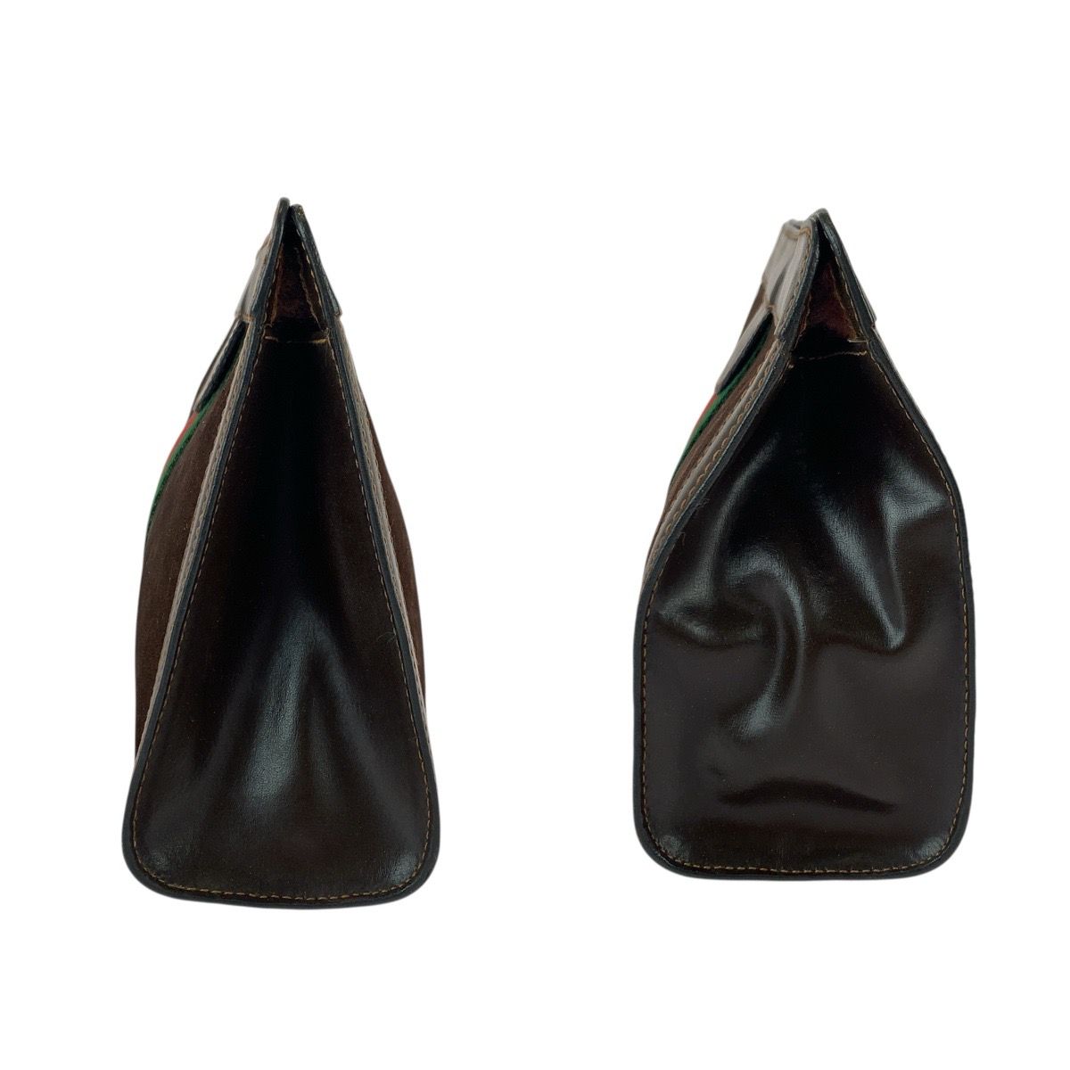 GUCCI グッチ ヴィンテージ オールドグッチ シェリーライン ブラウン