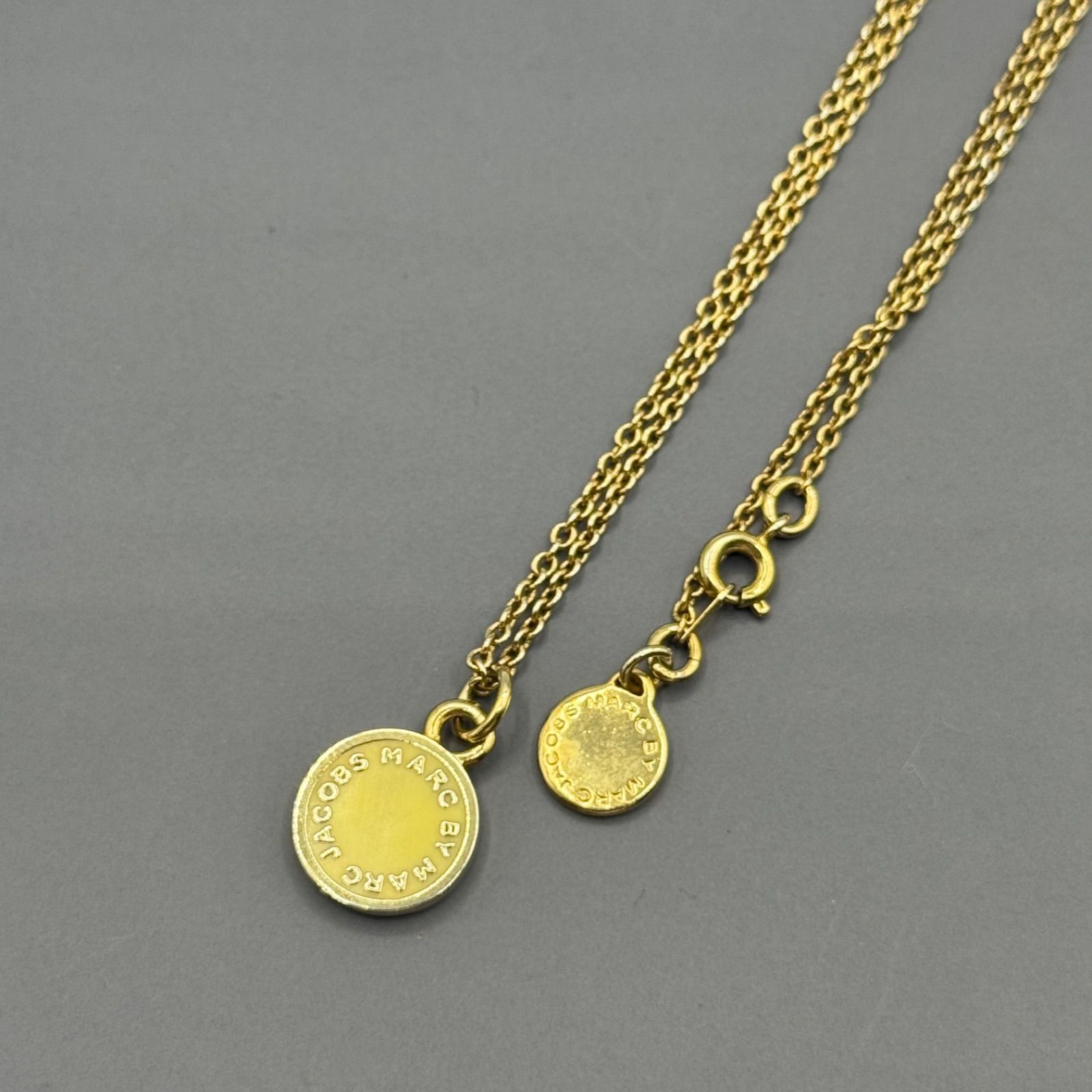 美品 マークジェイコブス Marc Jacobs コイン ネックレス ゴールド 金 - メルカリ