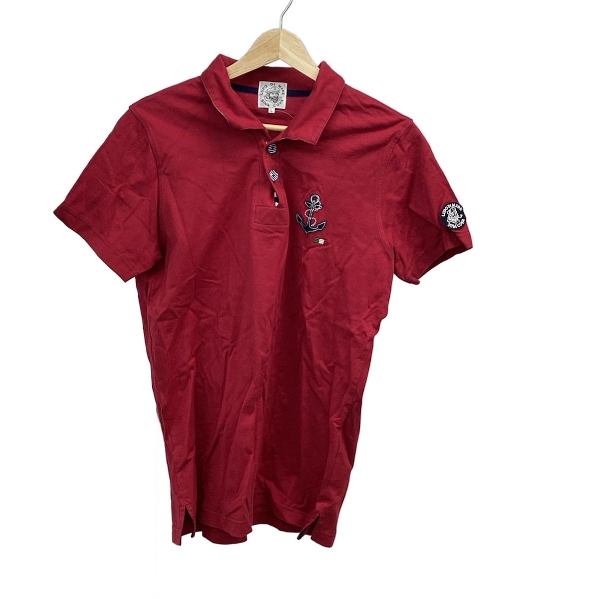 SINACOVA(シナコバ) 長袖ポロシャツ サイズL メンズ美品 - レッド