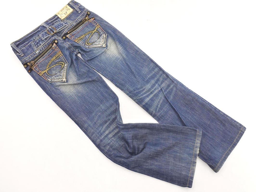 REDPEPPER レッドペッパー フレア デニムパンツ size25/紺