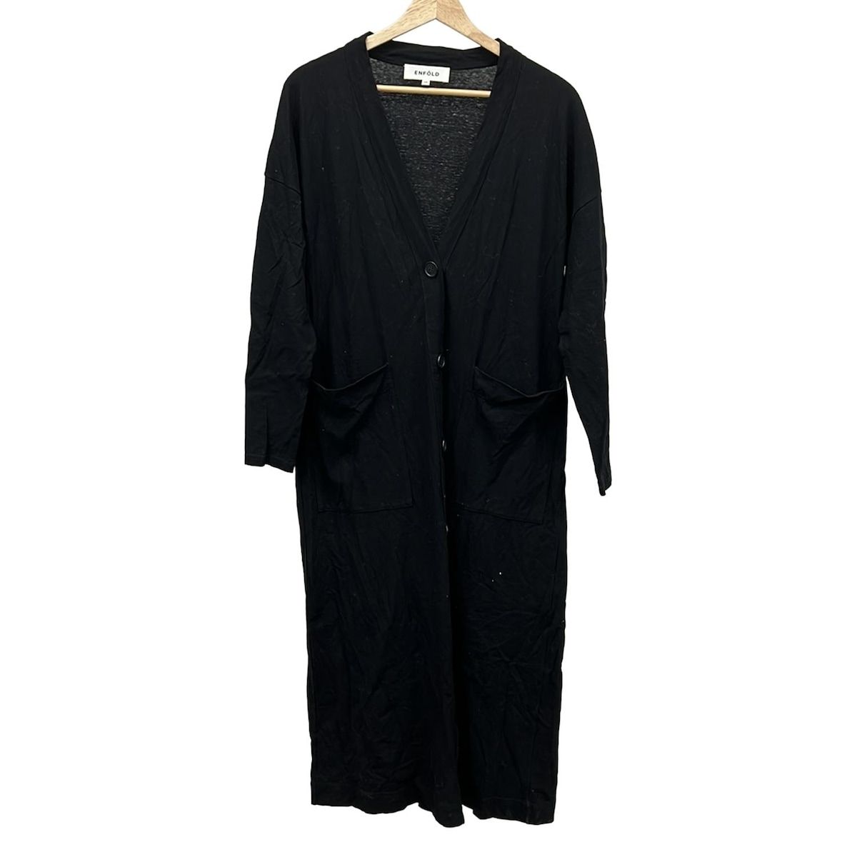 ENFOLD(エンフォルド) カーディガン サイズ38 M レディース - 黒 長袖