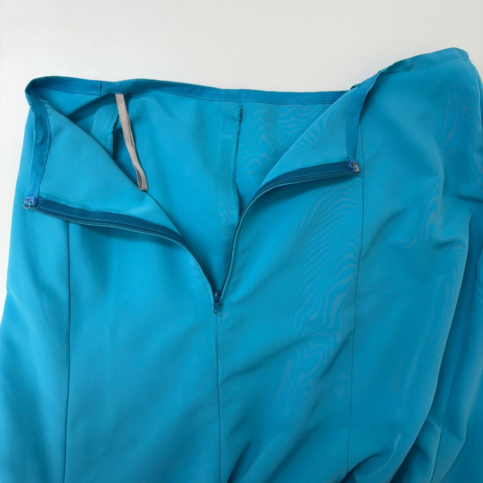 フラメンコ衣装 スカート ファルダ 水色 ブルー 無地 フレア 2枚セット