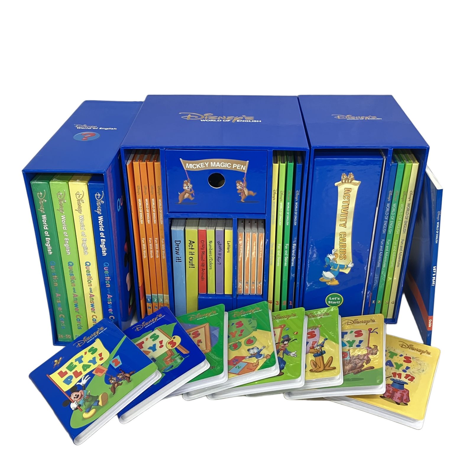 ワールドファミリー DWE レッツプレイ ミッキーマジックペン Q&Aカード