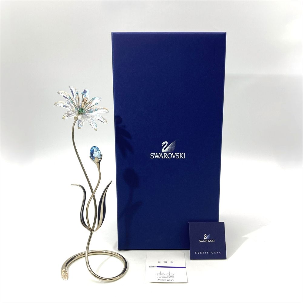 スワロフスキー SWAROVSKI デラリア アクアマリン オブジェ 置物