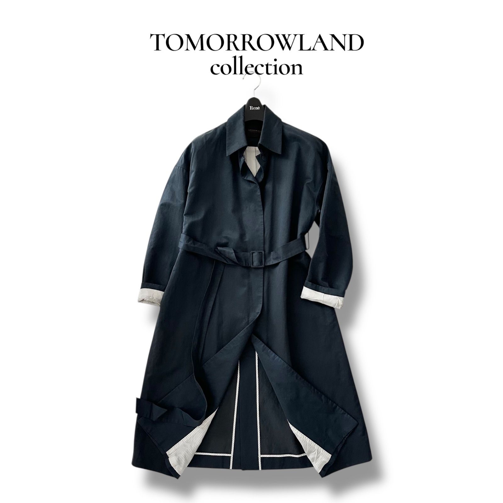 TOMORROWLAND collection スパークツイル ベルテッドコート フォーマル