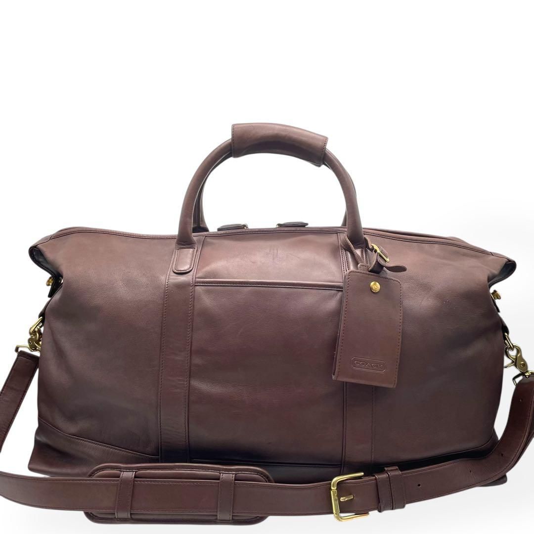 sugar様　希少コーチOLD COACH ボストンバッグ 2way旅行バッグ OLD COACH オールドコーチ 2way ボストンバッグ グラブタンレザー 本革