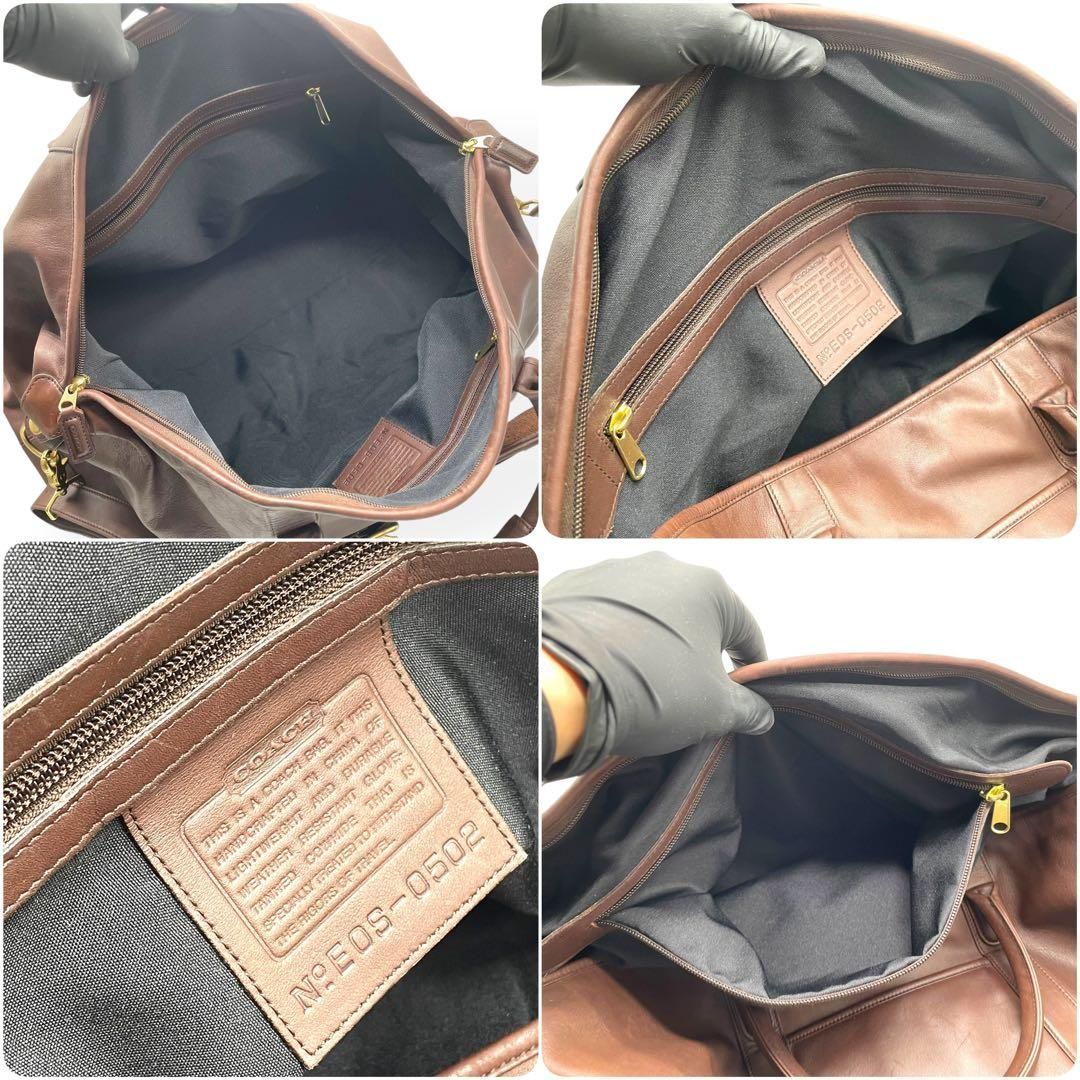 【付属品完備】OLD COACH 2way ボストンバッグ ブラック 0502 COACH（コーチ） OLD COACH オールドコーチ 2way ボストンバッグ