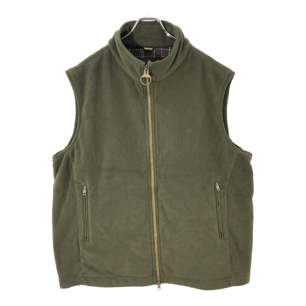 00年代 Barbour バブアー フリースベスト 大きいサイズ オリーブ