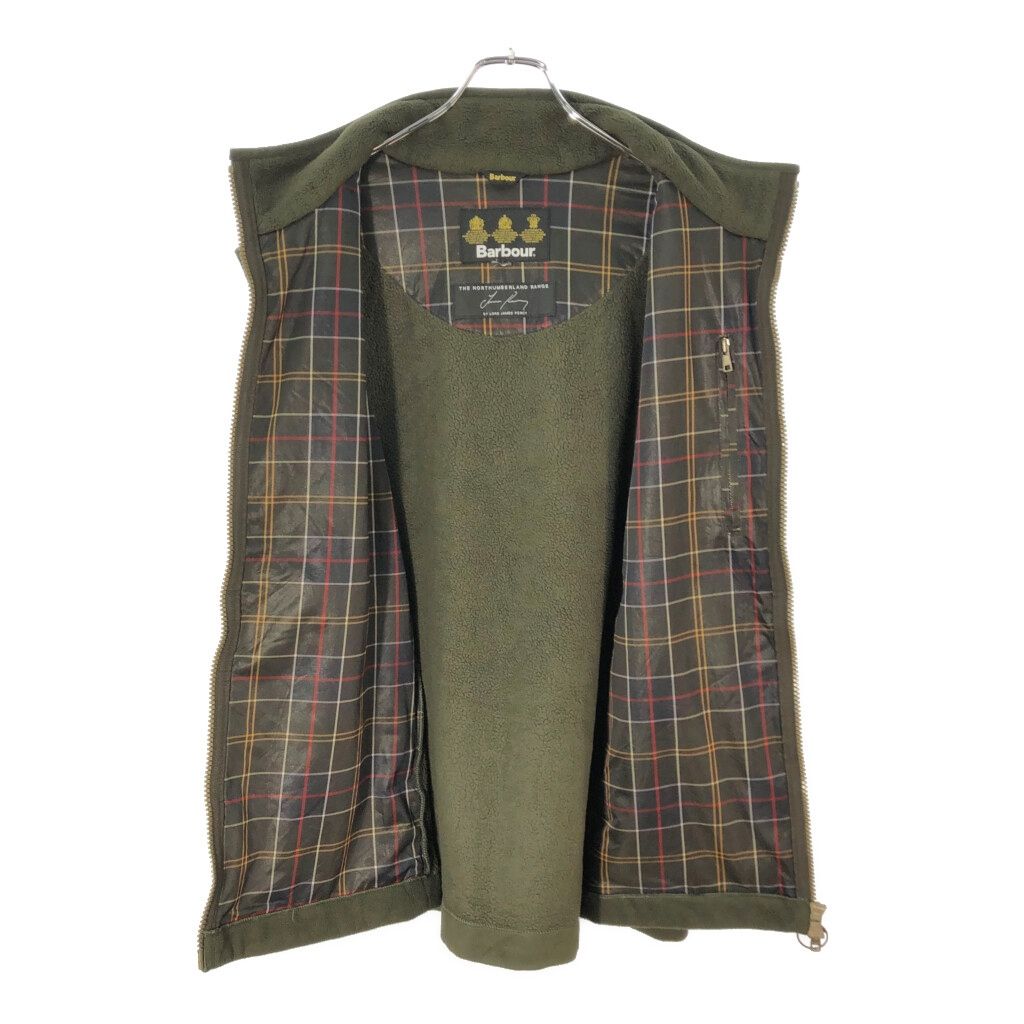 00年代 Barbour バブアー フリースベスト 大きいサイズ オリーブ
