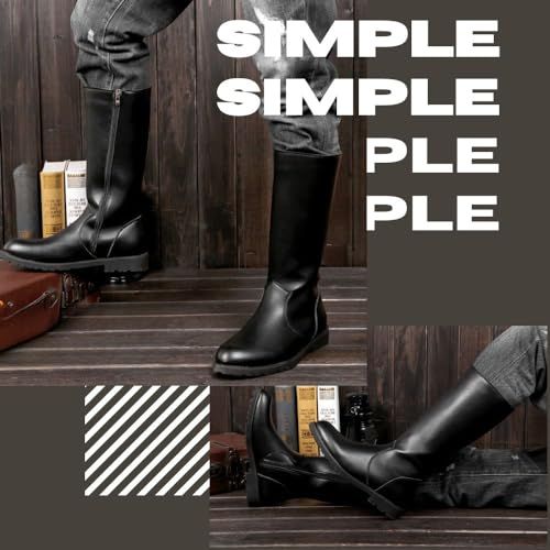 送料無料】[MORASTYLE] バイク ロング ブーツ メンズ レディース 黒