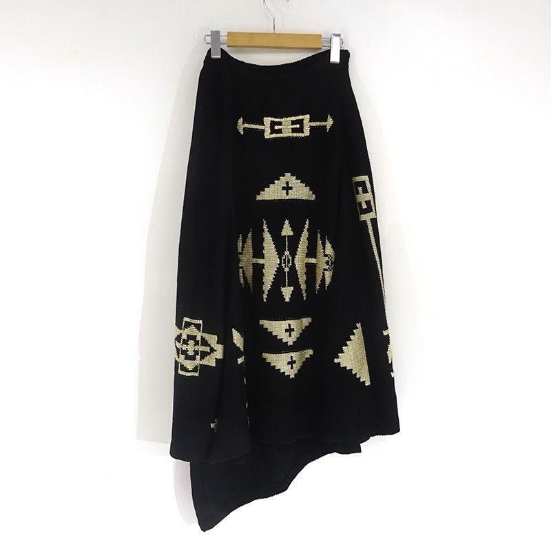 三重店】POLO RALPH LAUREN ニットスカート 巻きスカート ネイティブ柄