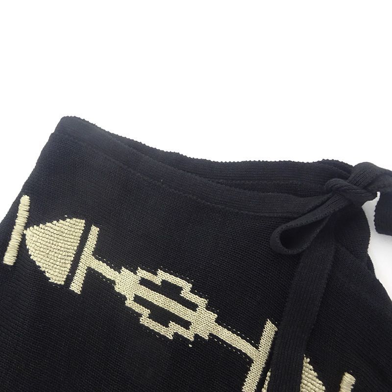 三重店】POLO RALPH LAUREN ニットスカート 巻きスカート ネイティブ柄