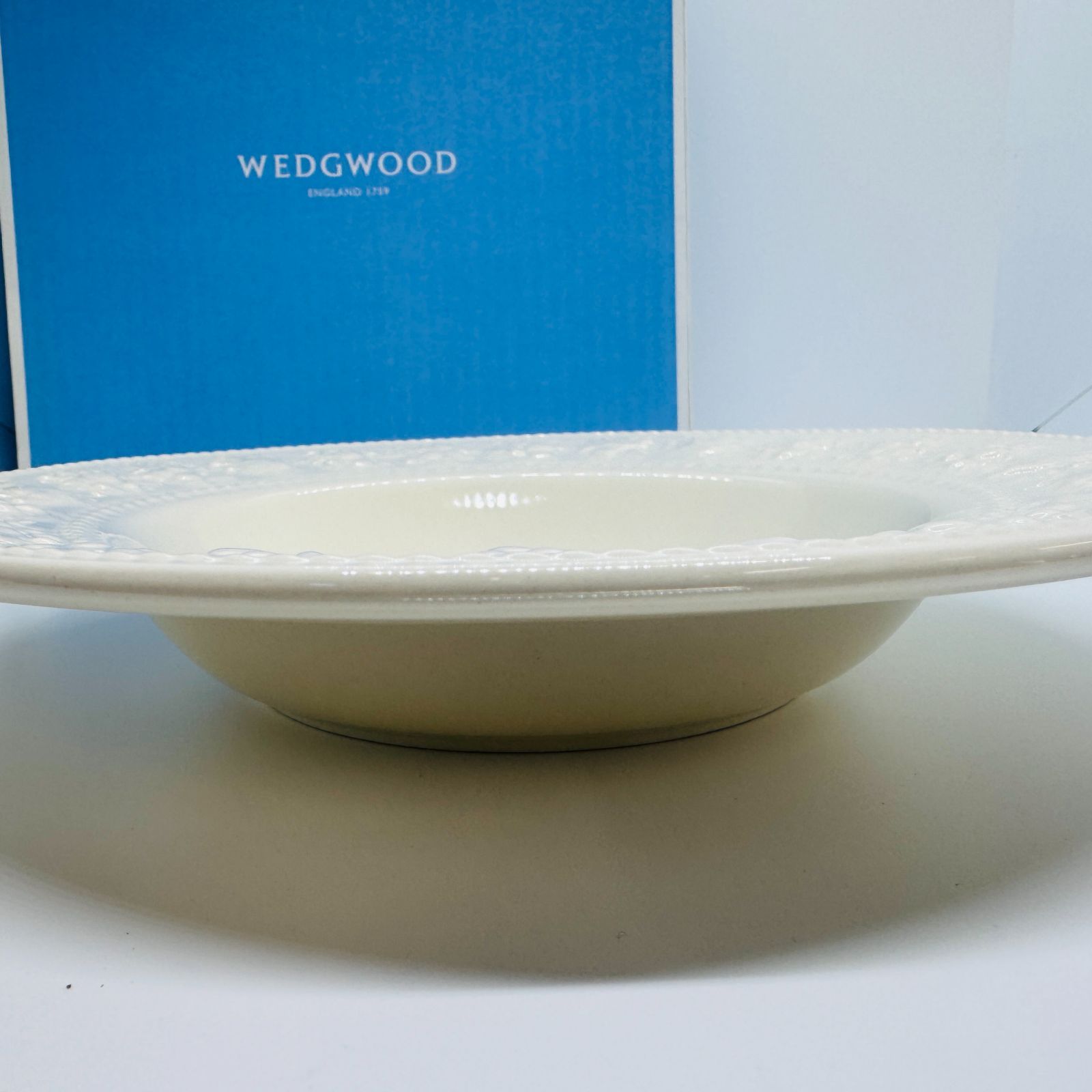 S【未使用・保管品】WEDGWOOD ウェッジウッド スープ皿 フェス