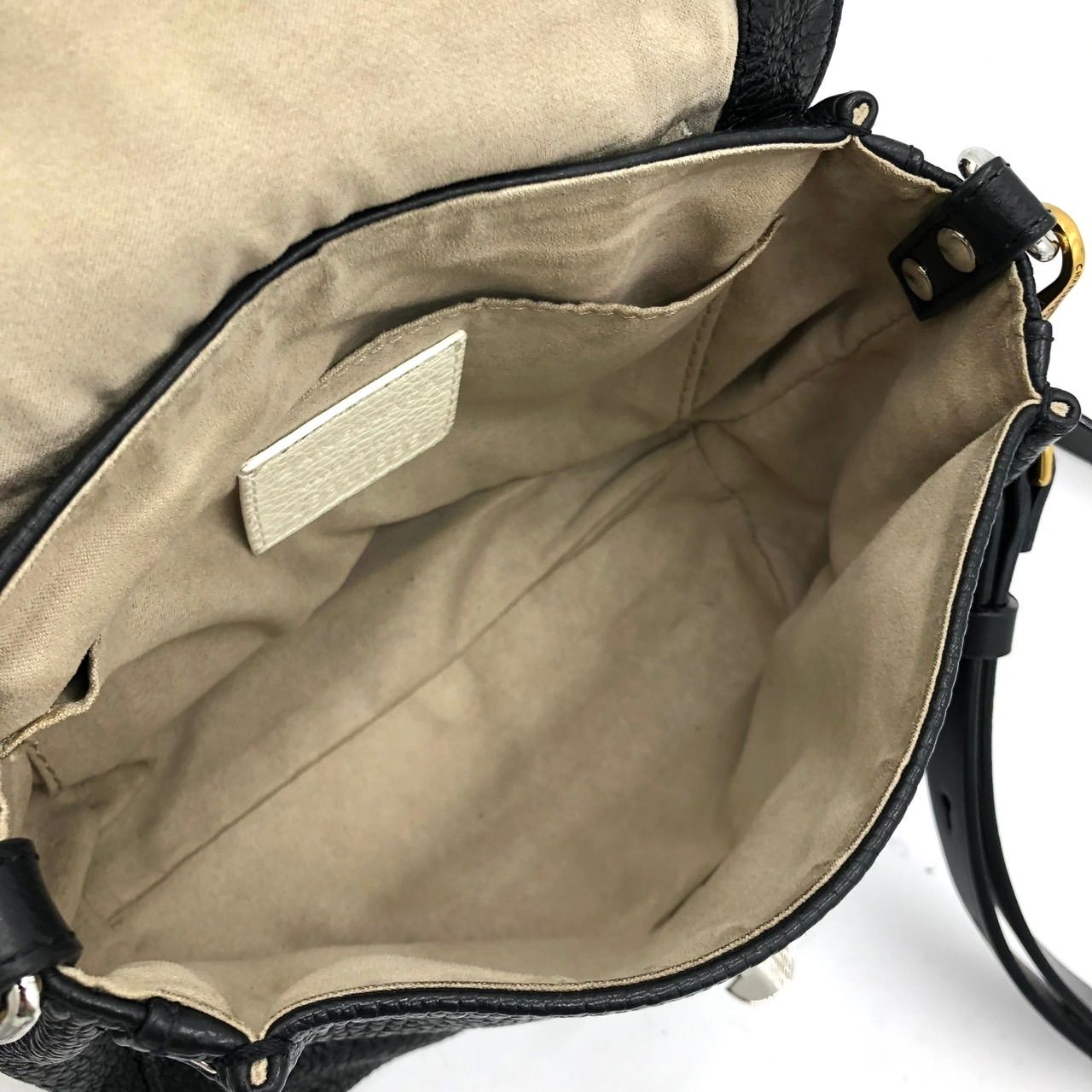 ザネラート ポスティーナ 2WAY ショルダーバッグ 黒 レザー スタッズ