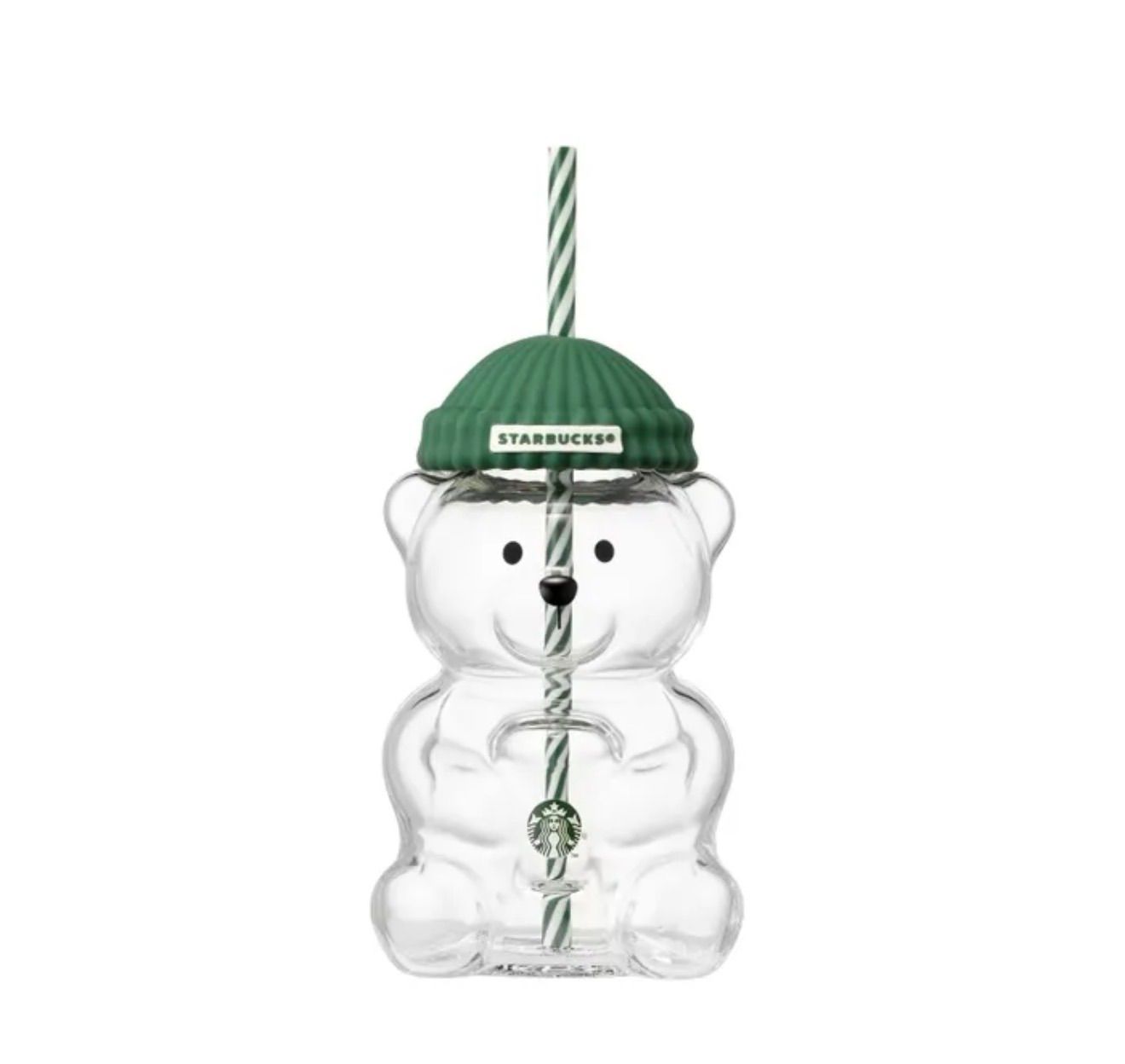  ⚪︎ 韓国スタバ⚪︎2025 Bearista Glass C Cup 591 ml コップ グラス コップ グラス 酒器