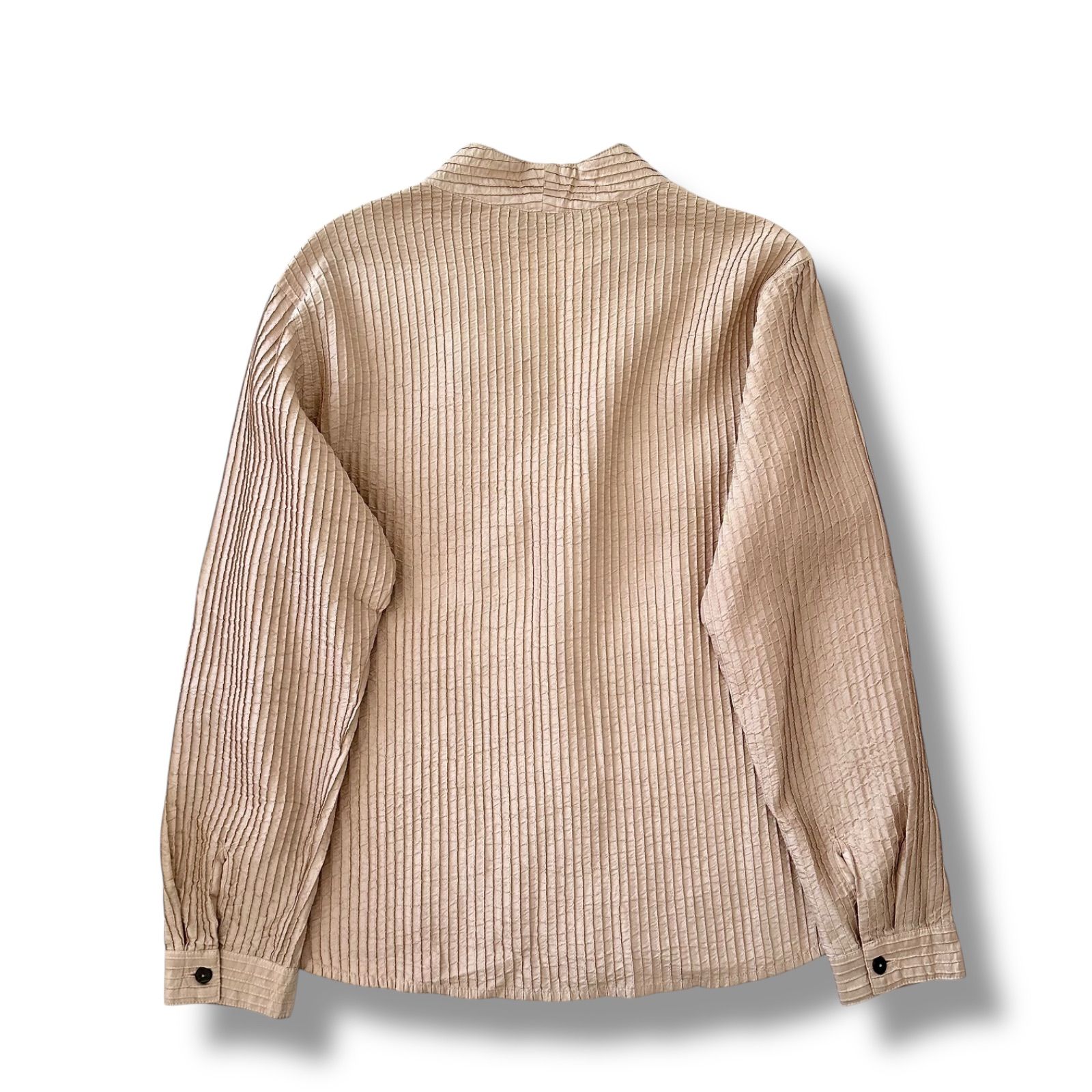 ヤッコマリカルド ピンタック ブラウス Vネック シャツ カーディガン