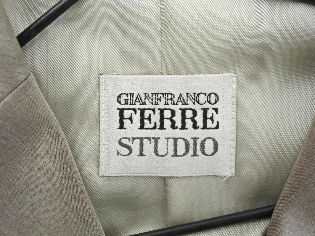 GIANFRANCO FERRE ジャンフランコフェレ シルク混 チェスター コート