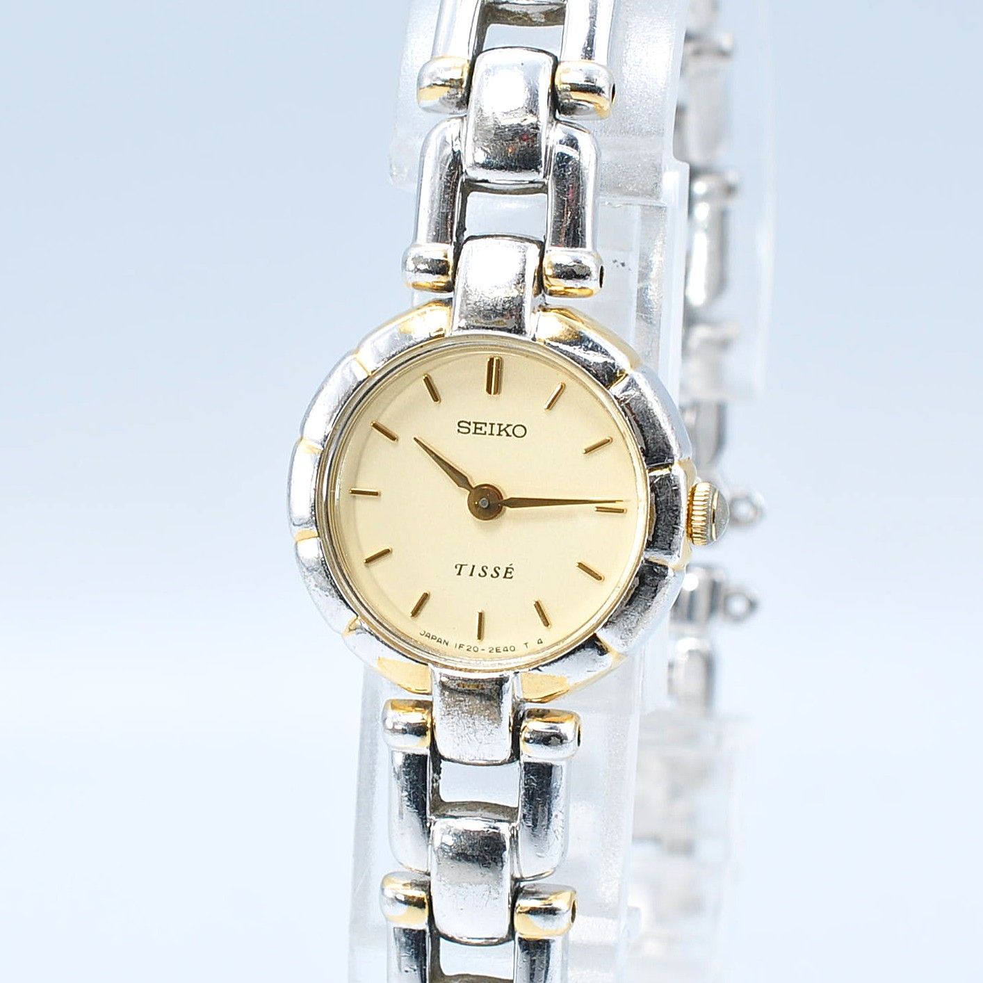 SEIKO セイコー TISSE ティセ 1F20-0K10 Quartz クォーツ Watch 腕時計 Ladies レディース ラグジュアリー チェーンブレス新品バッテリー